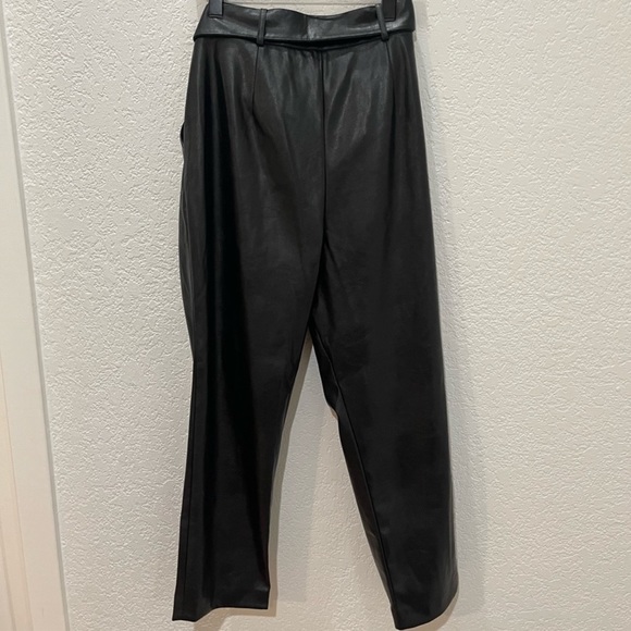 NWT TWD BAKER FAUX LEATHER PANTS - Picture 9 of 10